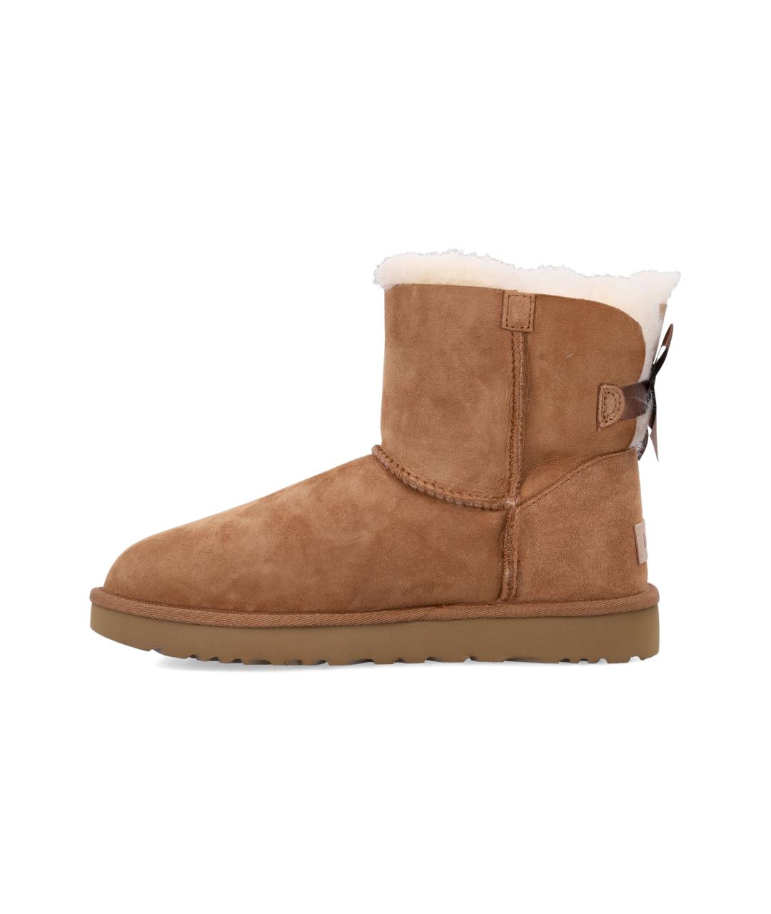 UGG AUSTRALIA Бежевые замшевые ботинки, фото 4