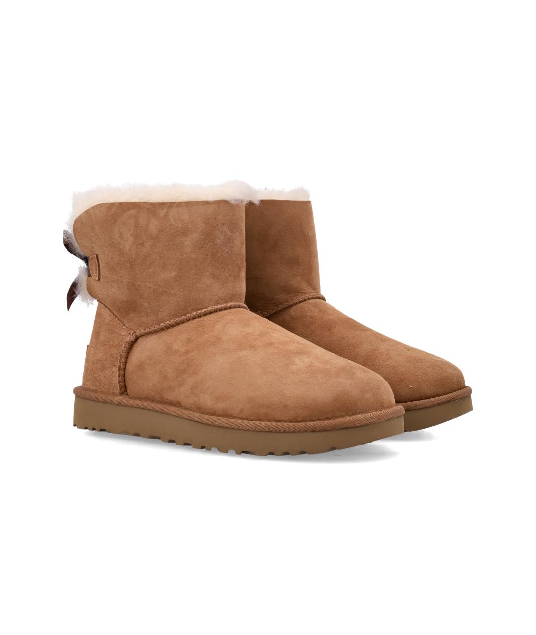 UGG AUSTRALIA Бежевые замшевые ботинки, фото 2