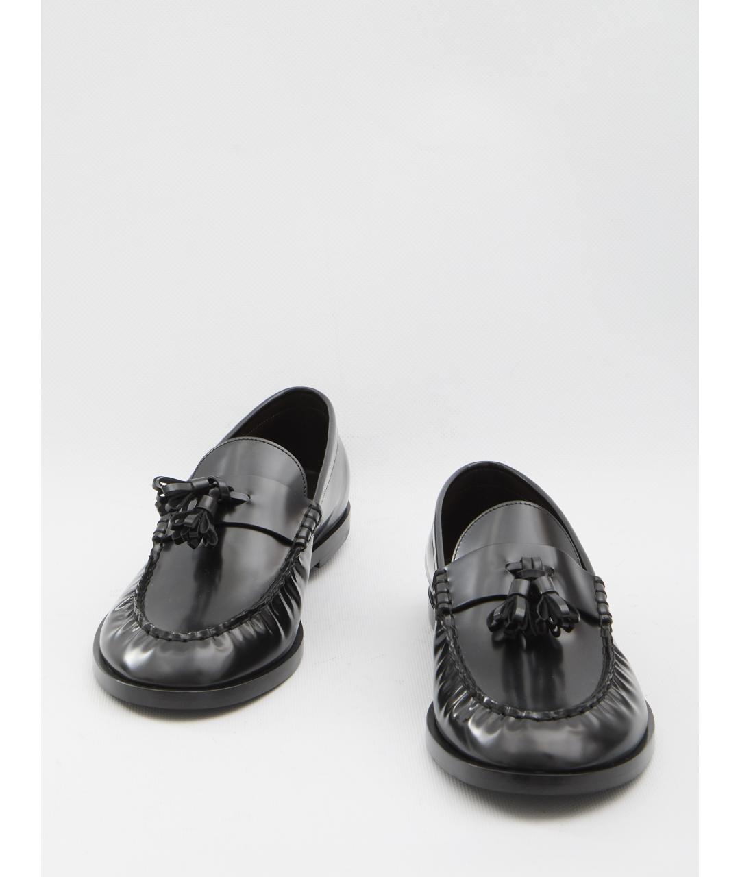 THE ROW Черные кожаные лоферы, фото 5