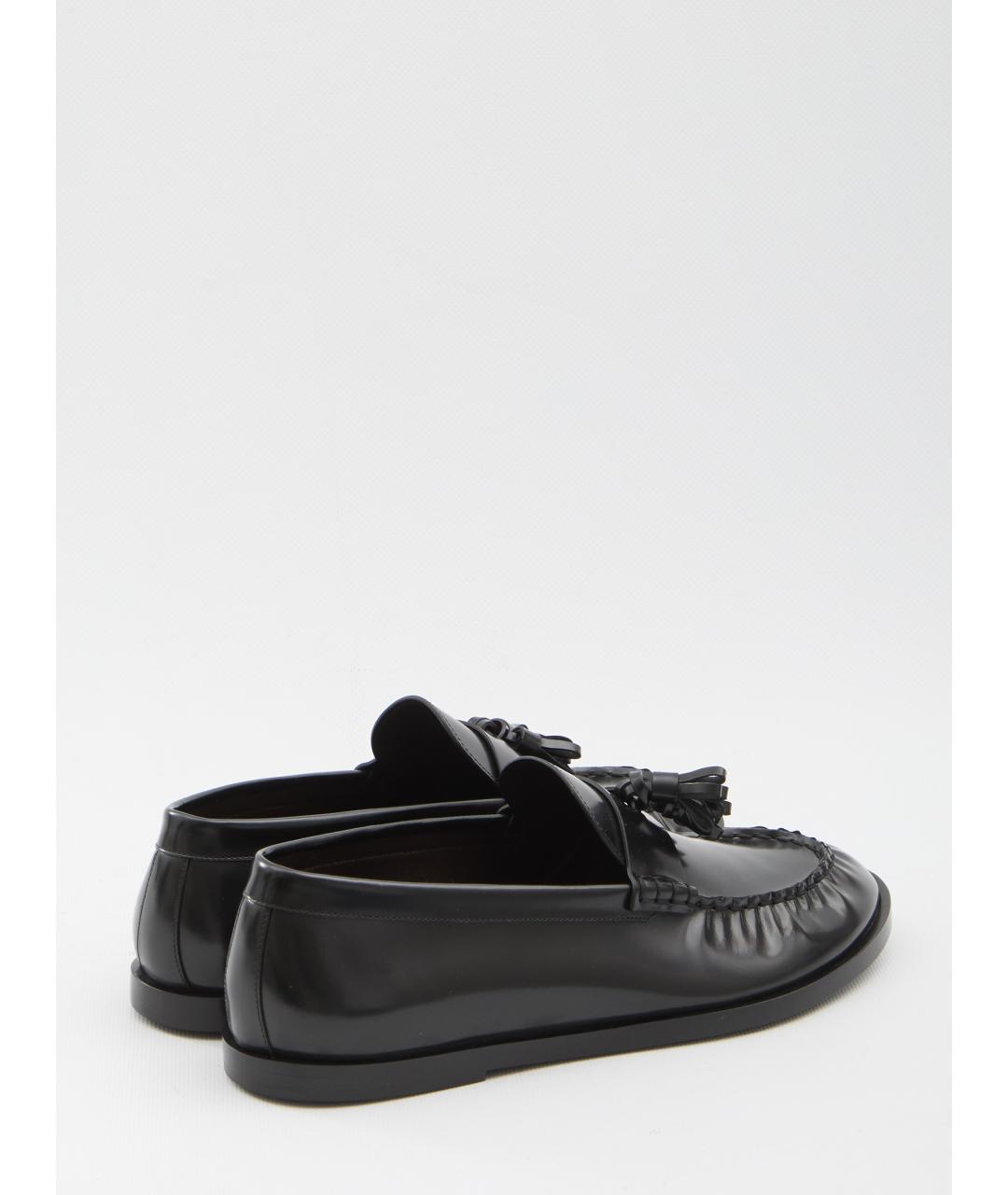 THE ROW Черные кожаные лоферы, фото 3