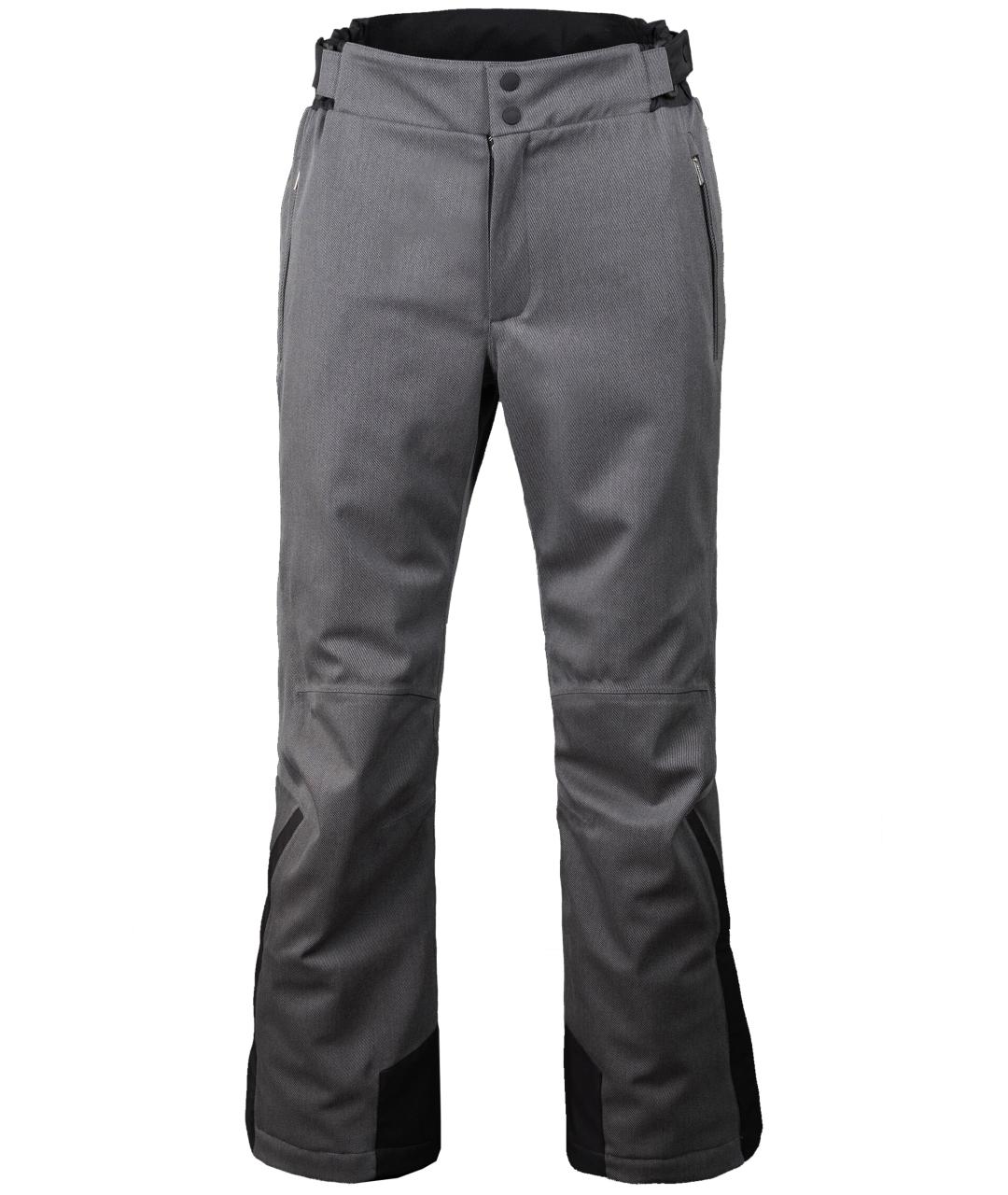 MOORER Серые шерстяные повседневные брюки, фото 1