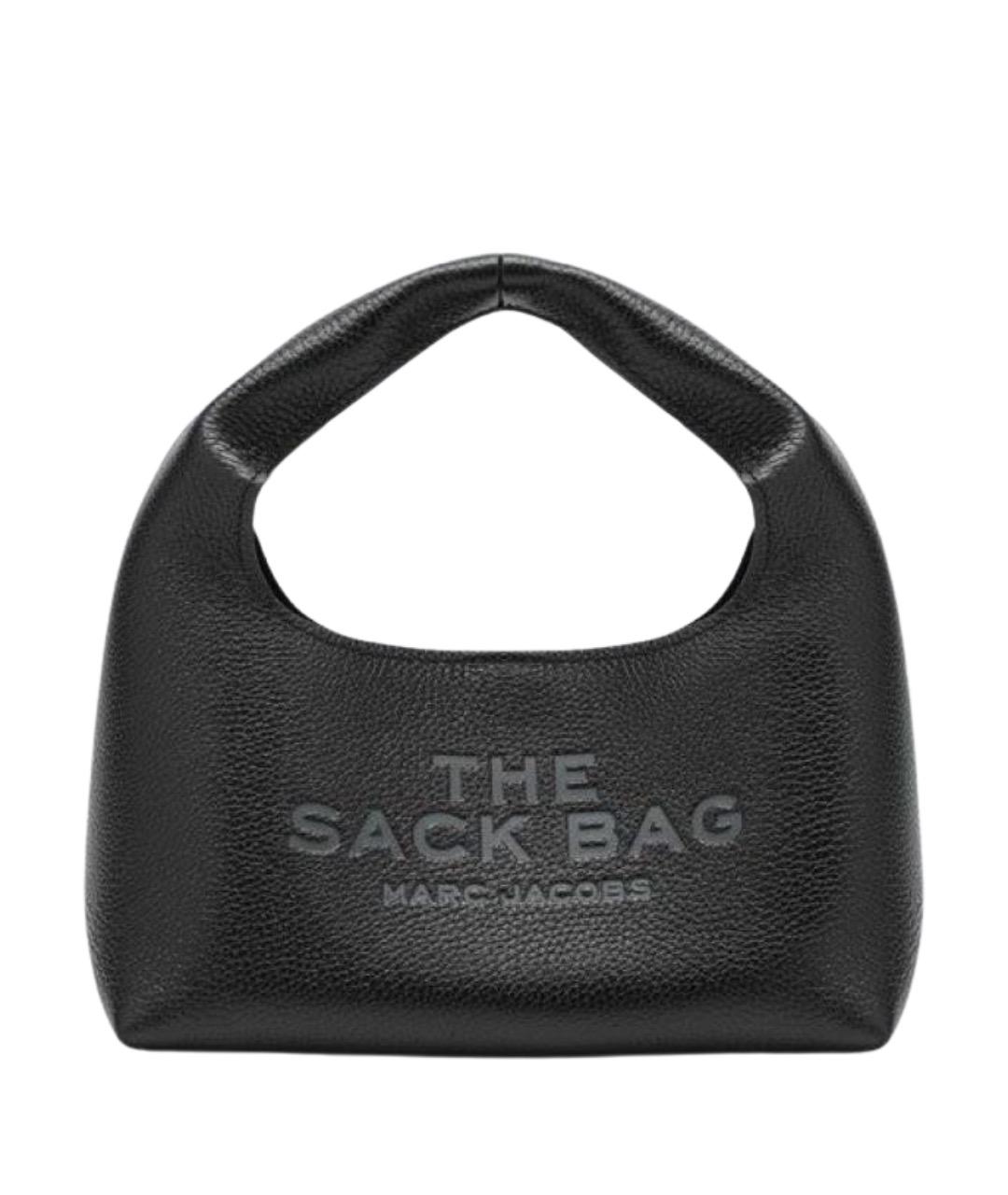 MARC JACOBS Черная кожаная сумка с короткими ручками, фото 1