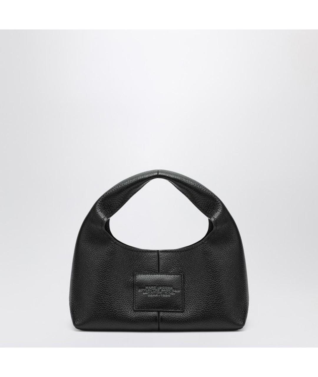 MARC JACOBS Черная кожаная сумка с короткими ручками, фото 2