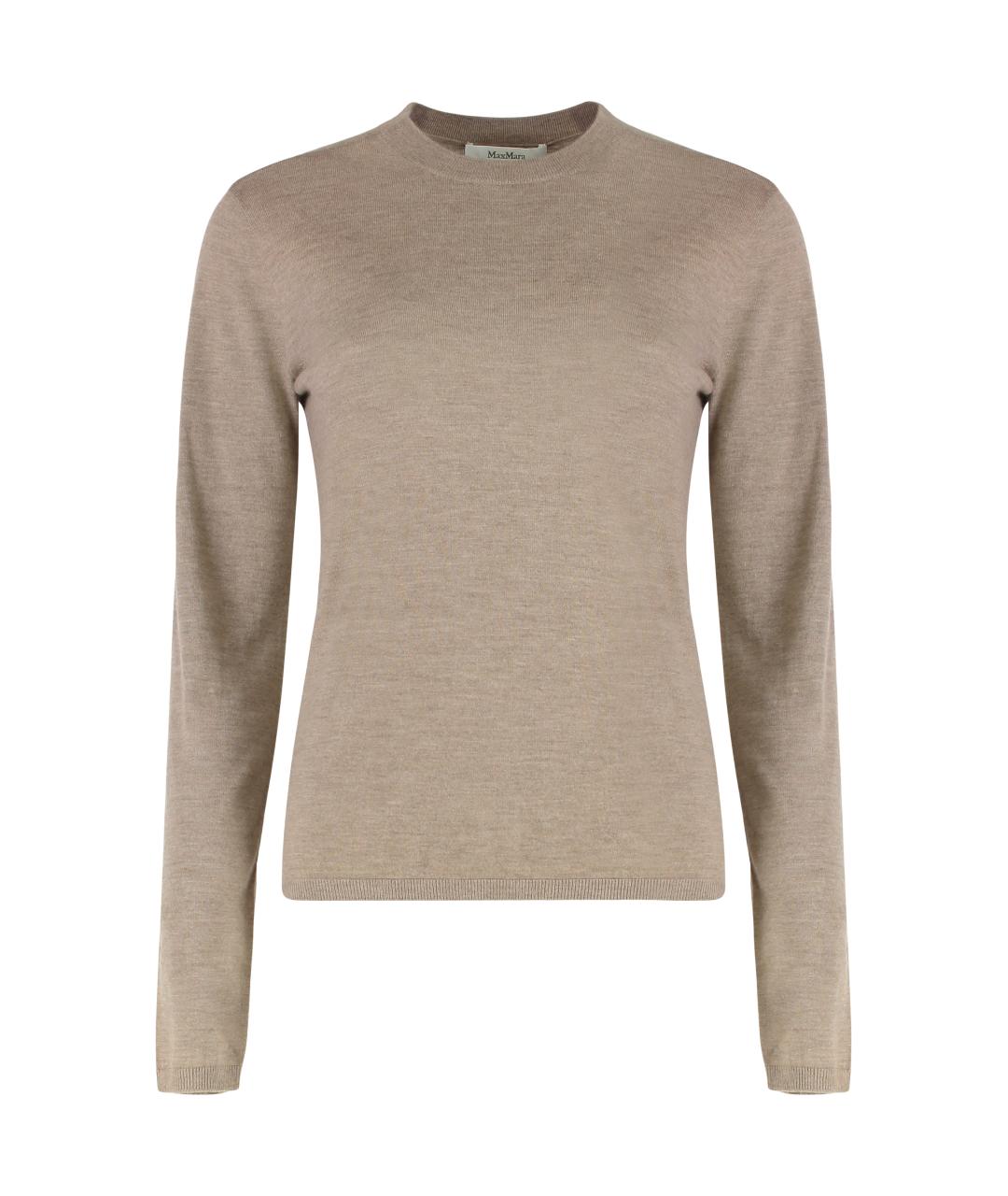 MAX MARA Бежевый кашемировый джемпер / свитер, фото 1