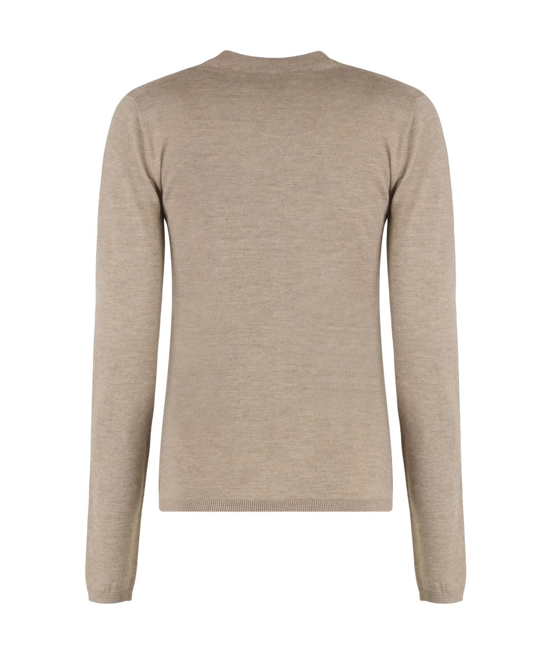 MAX MARA Бежевый кашемировый джемпер / свитер, фото 2