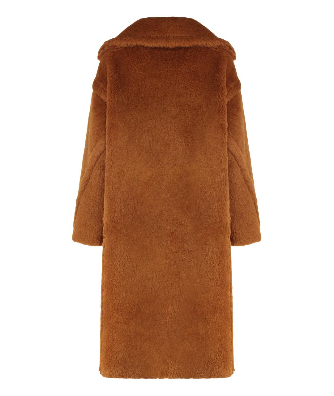 MAX MARA Коричневое шерстяное пальто, фото 2