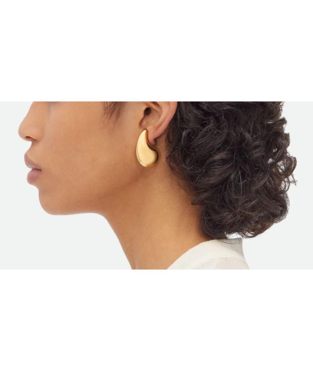 BOTTEGA VENETA Золотые серебряные серьги, фото 2