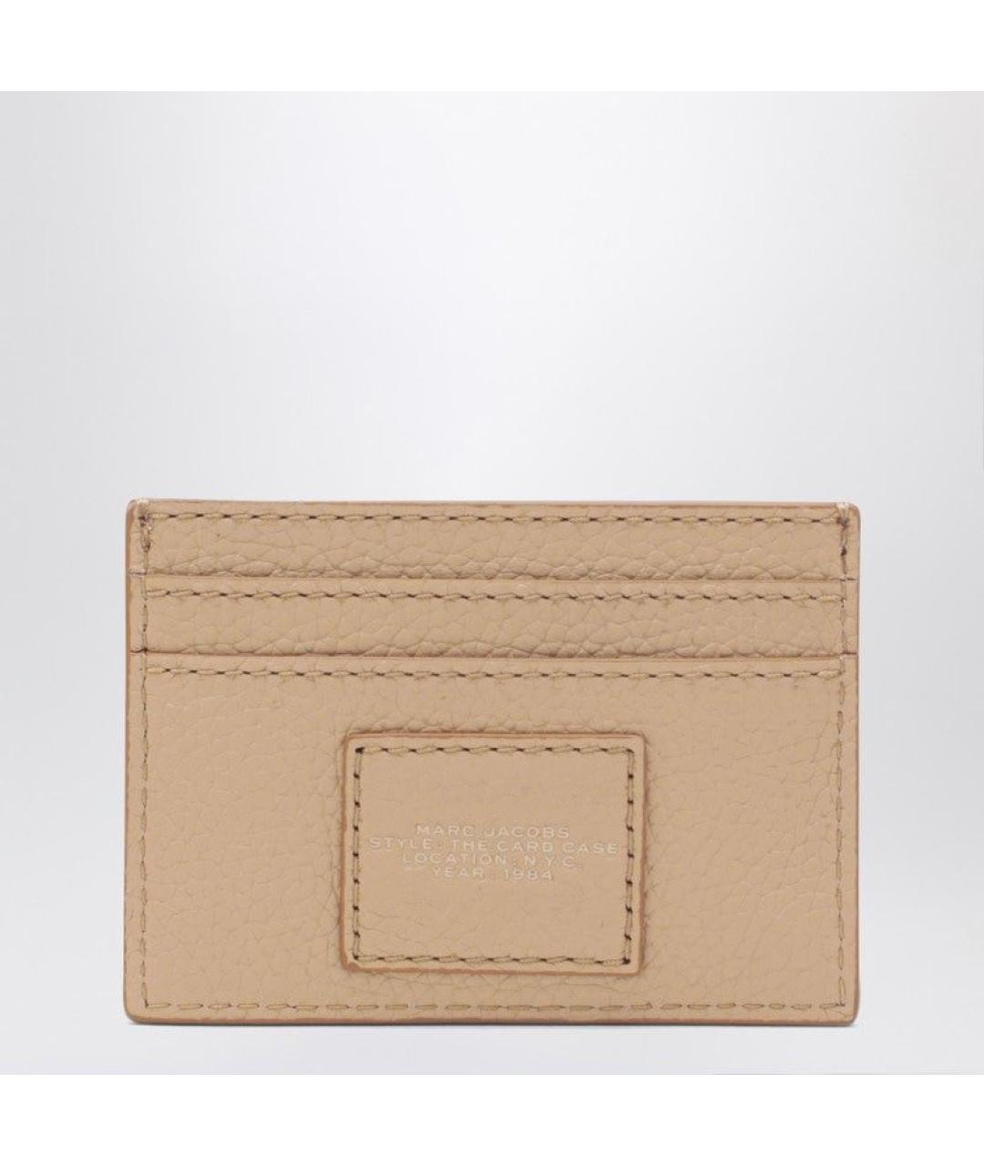 MARC JACOBS Бежевый кожаный кардхолдер, фото 2