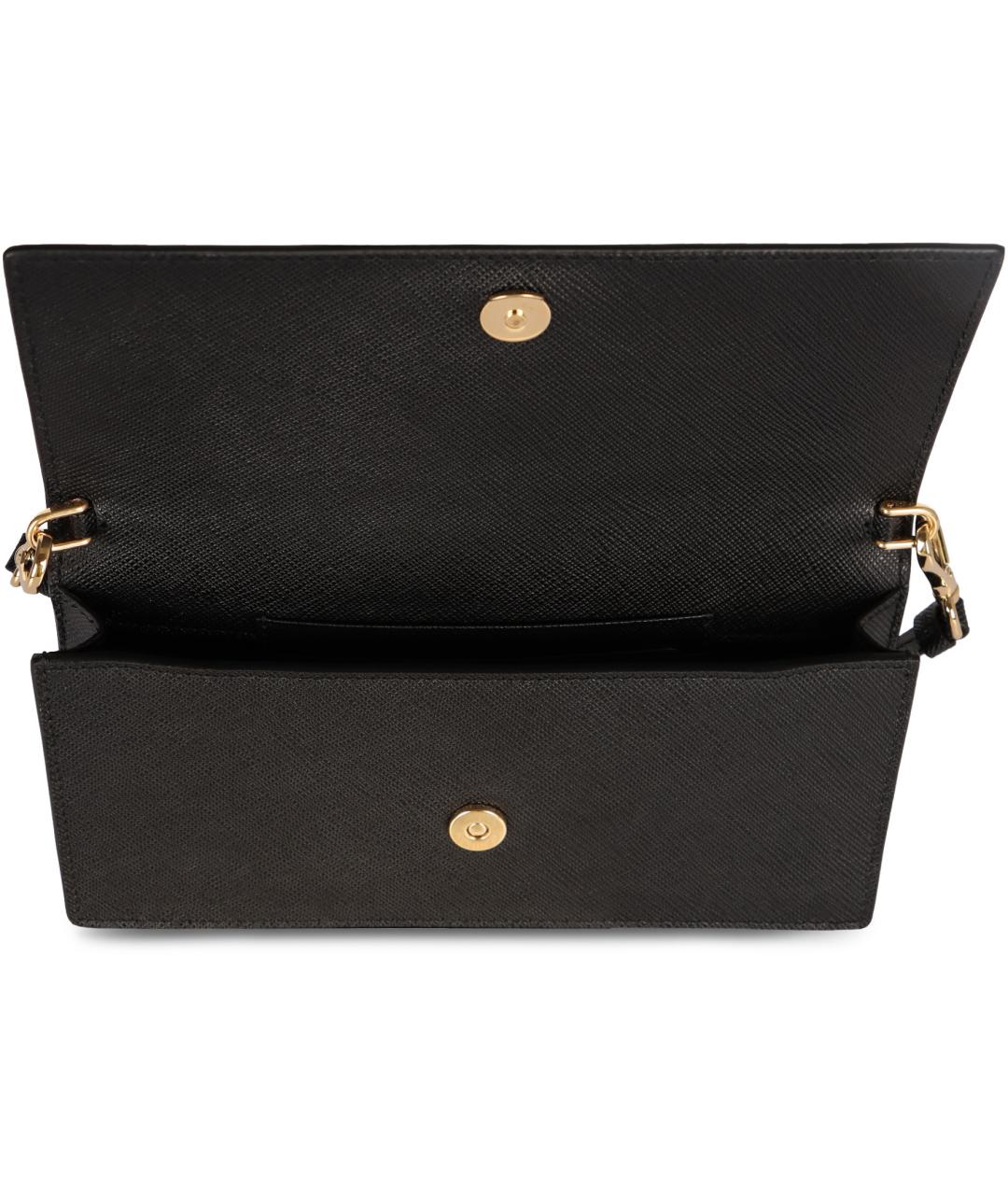 PRADA Черная кожаная сумка через плечо, фото 5