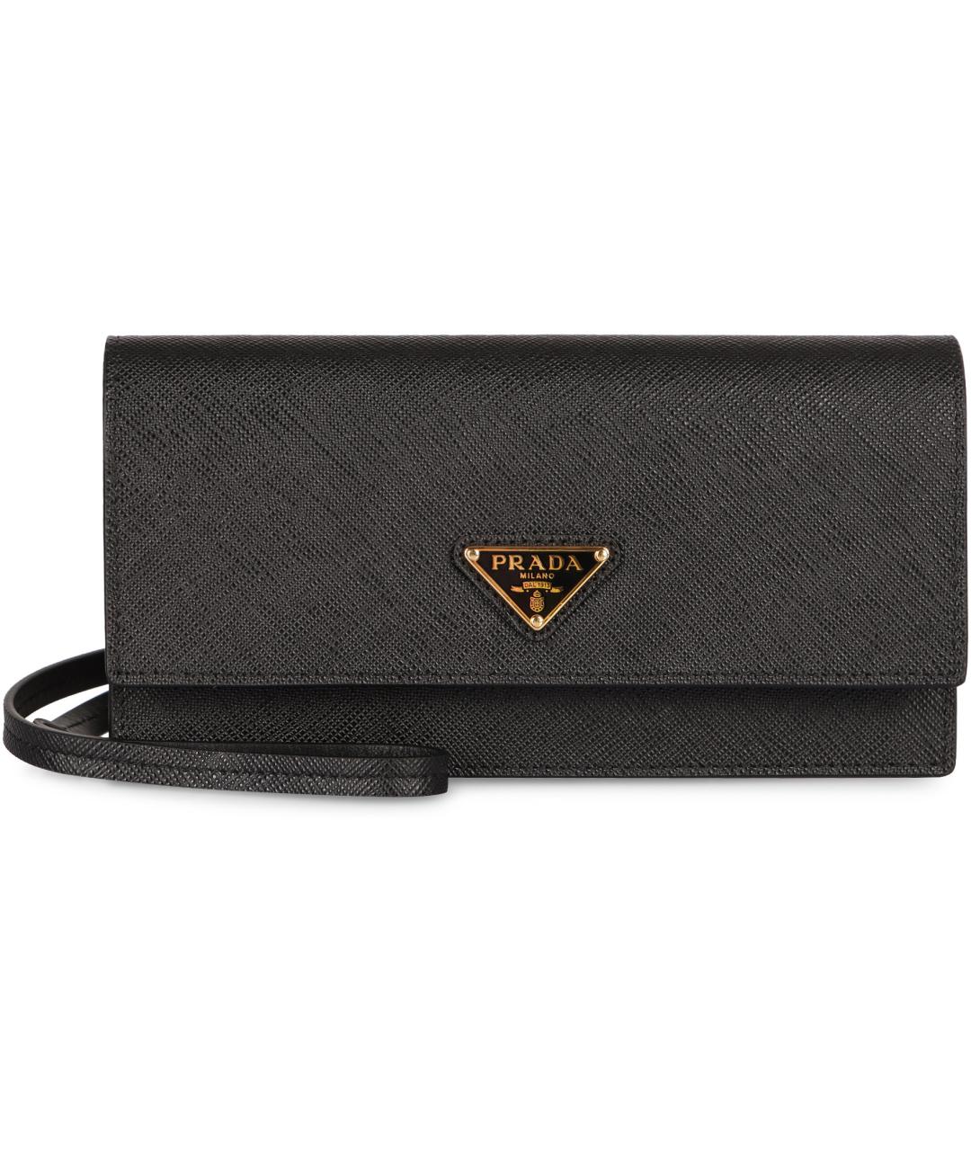 PRADA Черная кожаная сумка через плечо, фото 2