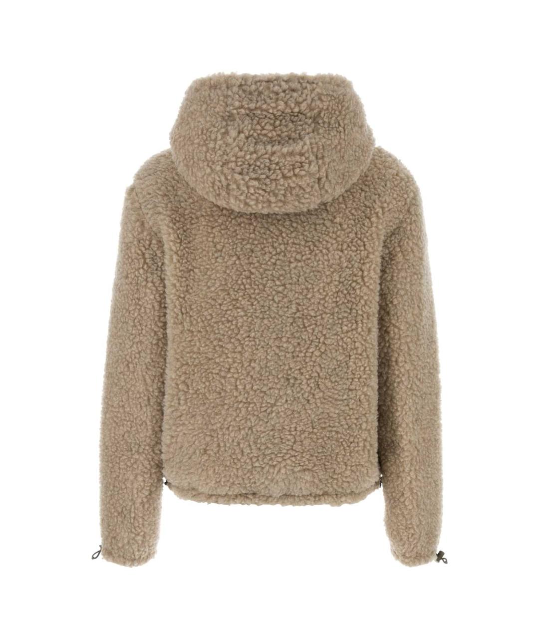 MIU MIU Бежевая полиэстеровая куртка, фото 2