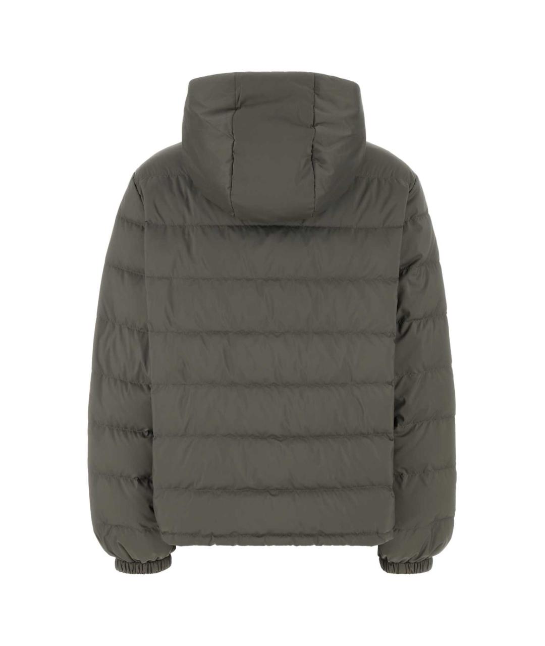 MIU MIU Серый полиэстеровый пуховик, фото 2