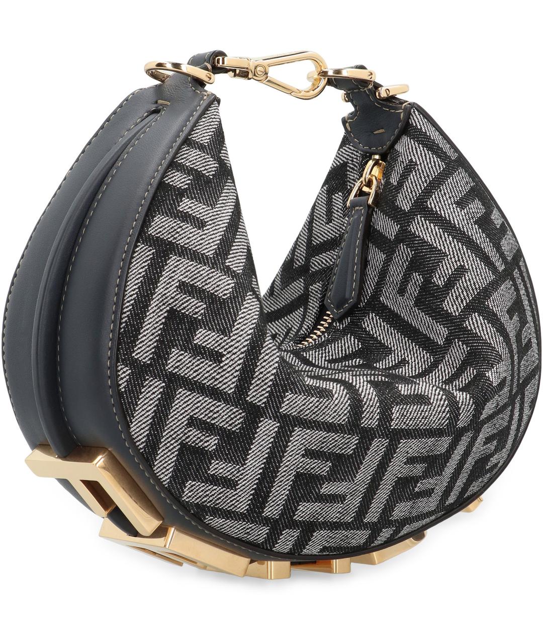 FENDI Мульти тканевая сумка с короткими ручками, фото 3