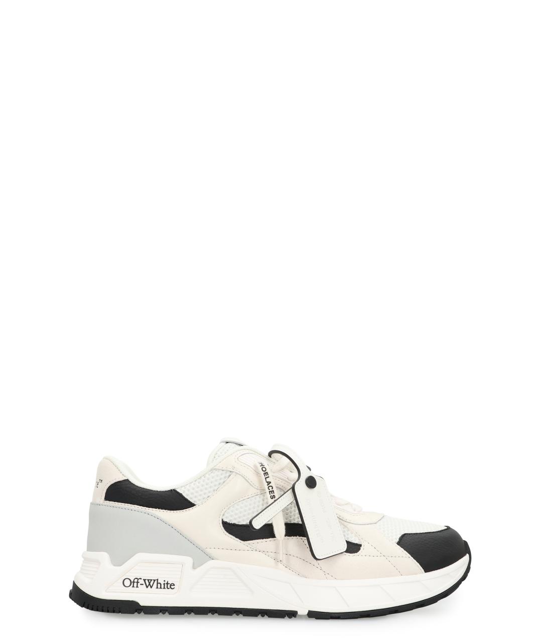 OFF-WHITE Белые текстильные низкие кроссовки / кеды, фото 1