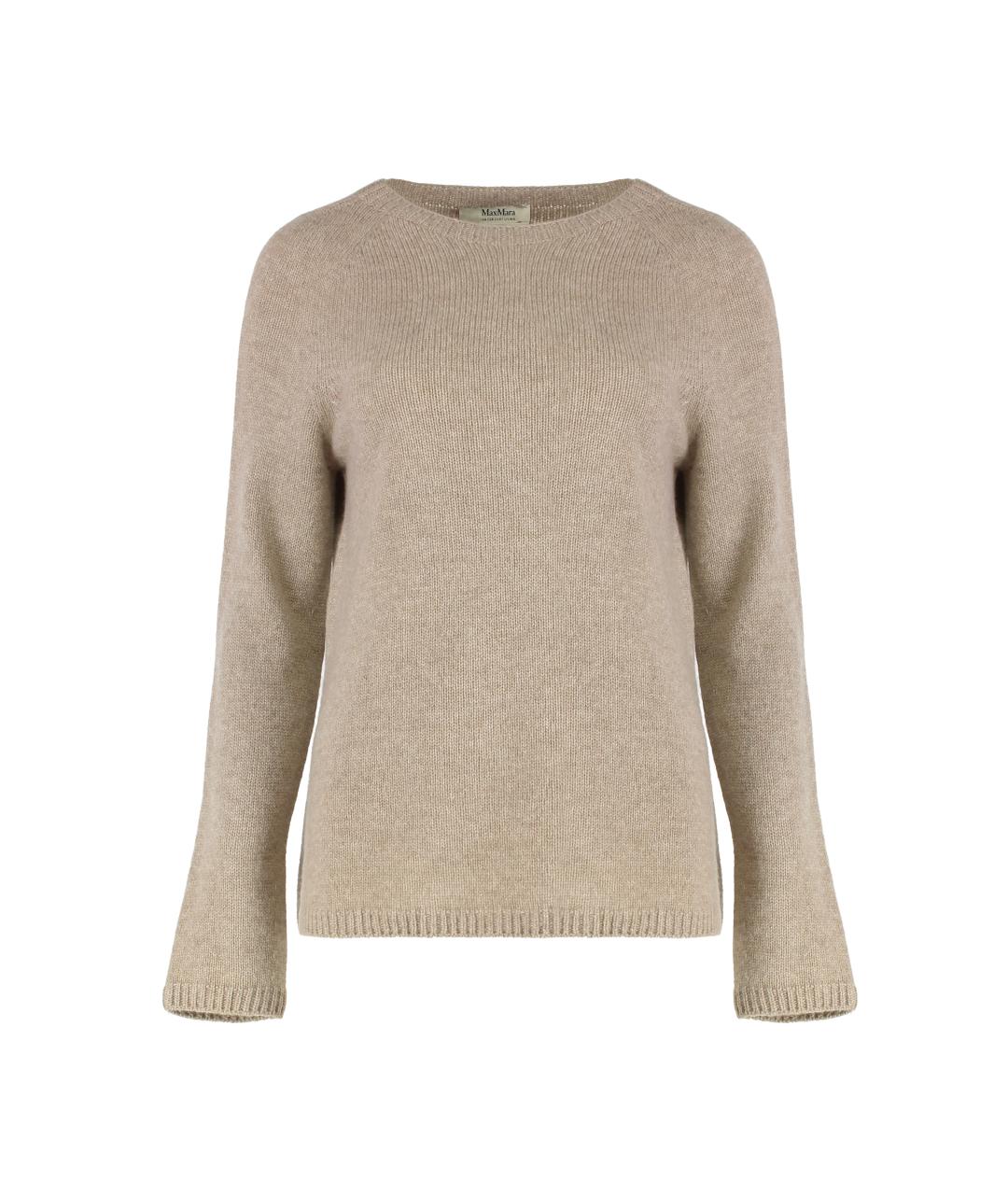 'S MAX MARA Бежевый кашемировый джемпер / свитер, фото 1