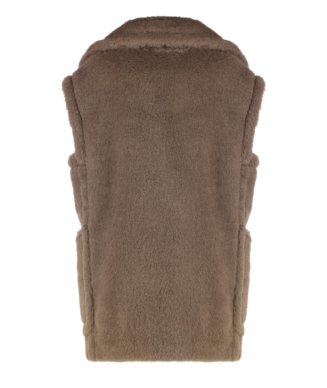 MAX MARA Коричневый шерстяной жилет, фото 2