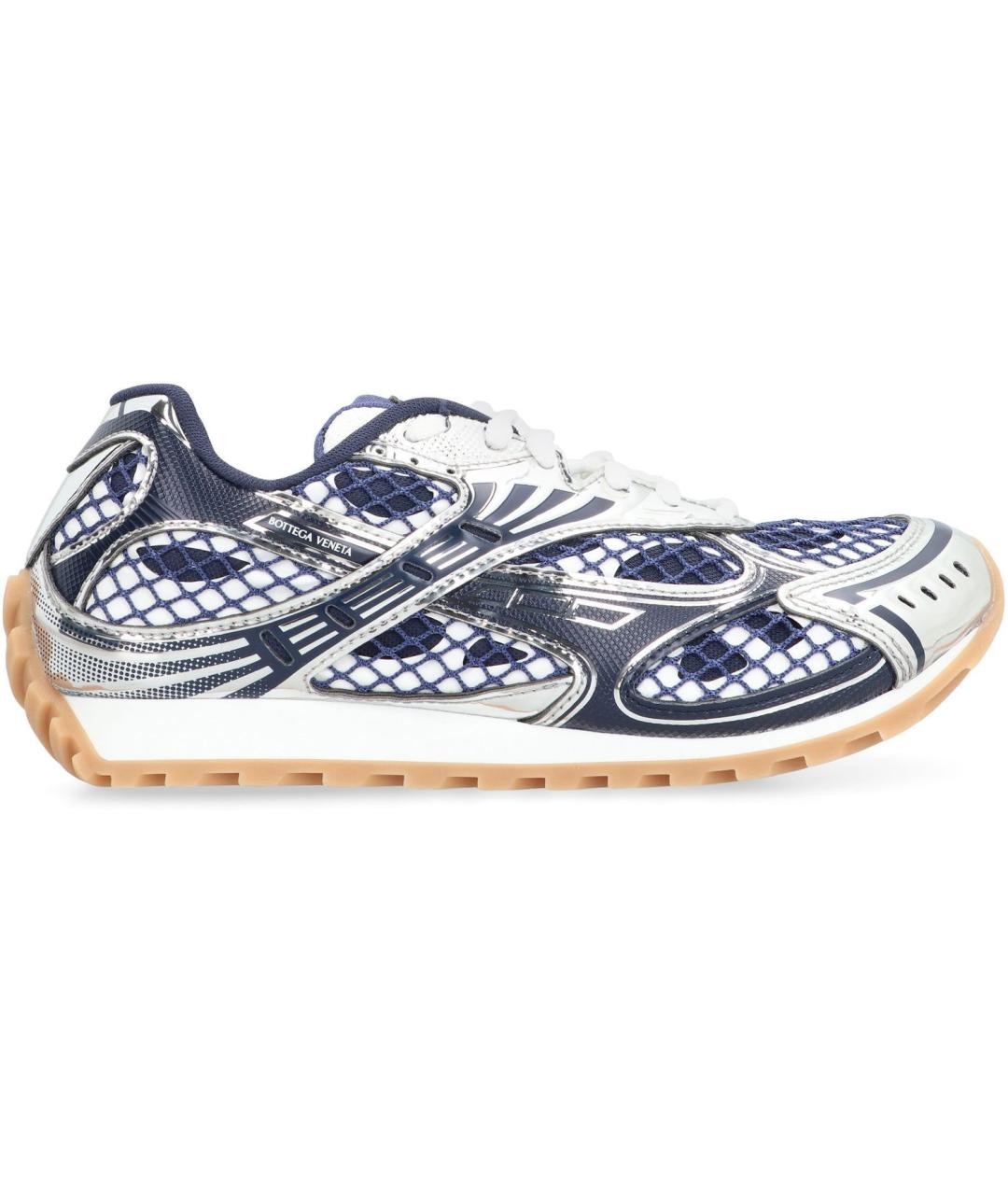 BOTTEGA VENETA Синие текстильные кроссовки, фото 2