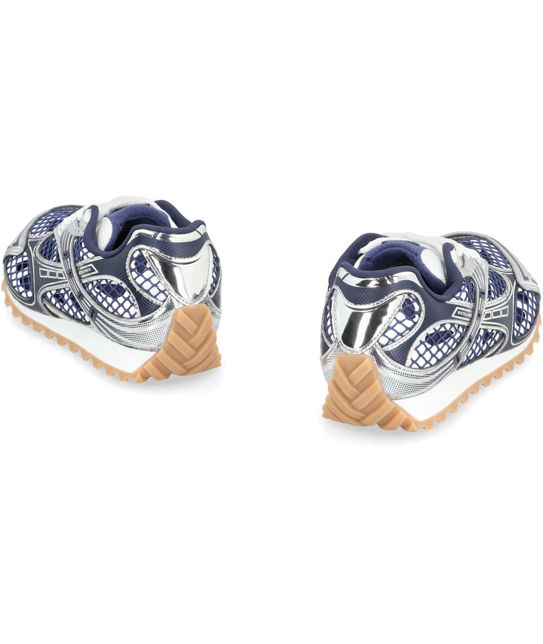 BOTTEGA VENETA Синие текстильные кроссовки, фото 4