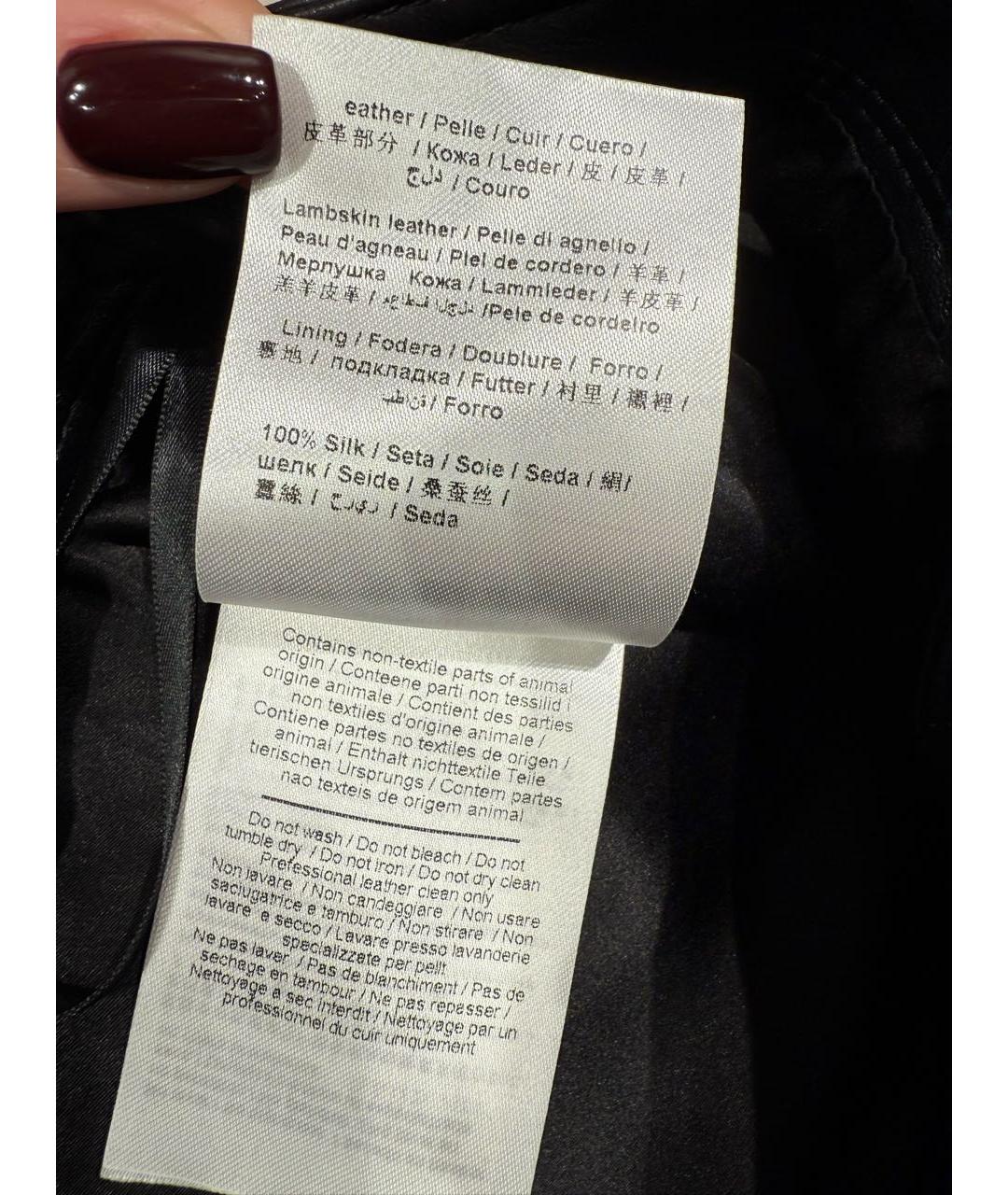 VALENTINO Черные кожаные шорты, фото 7