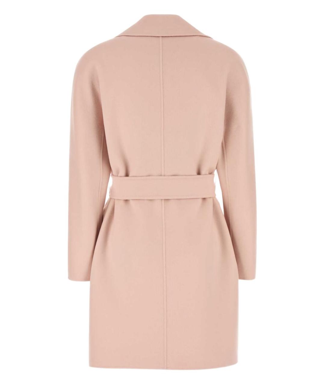 MAX MARA STUDIO Розовое шерстяное пальто, фото 2