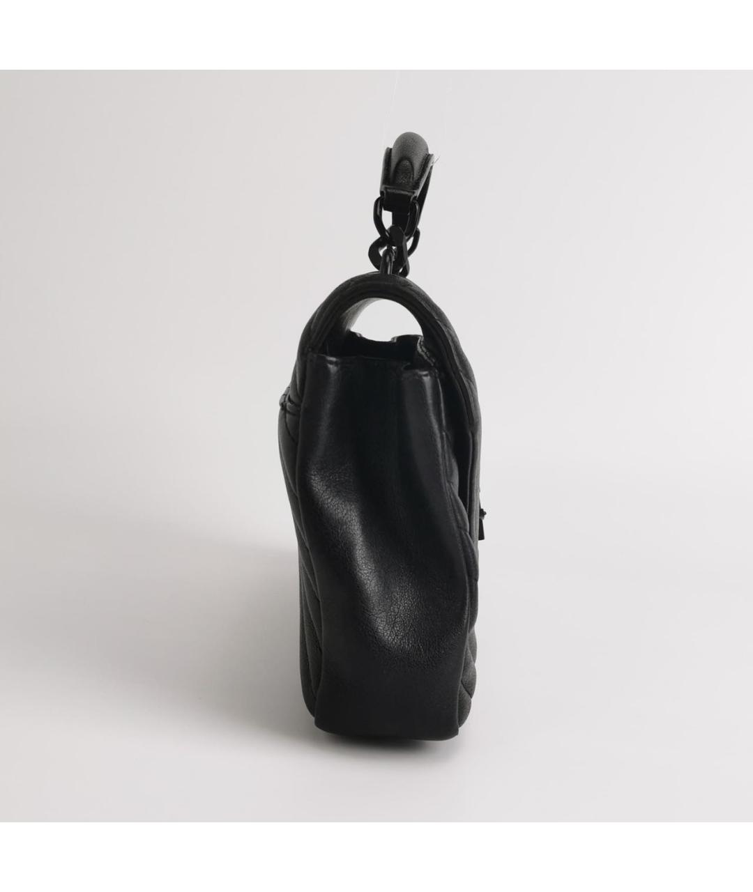 SAINT LAURENT Черная кожаная сумка через плечо, фото 3