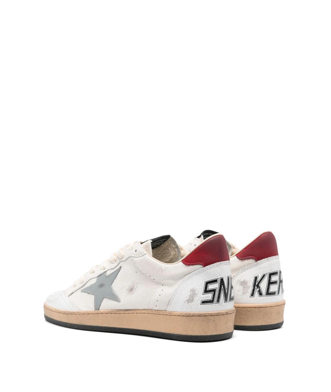 GOLDEN GOOSE DELUXE BRAND Белые кожаные низкие кроссовки / кеды, фото 3