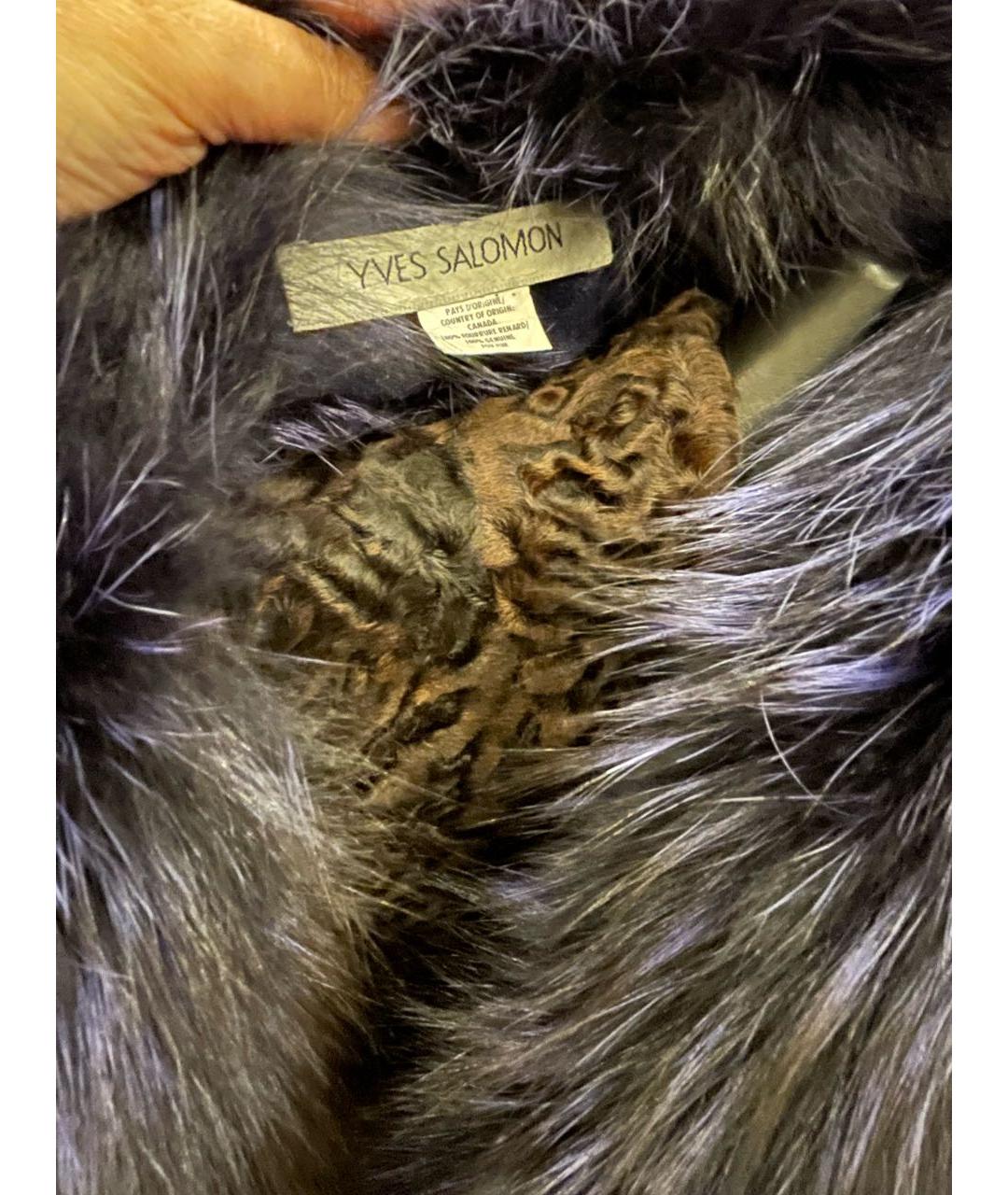 YVES SALOMON Синий воротник, фото 4
