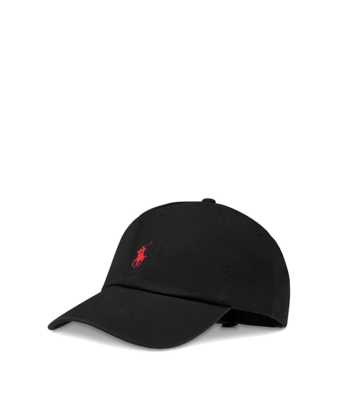 POLO RALPH LAUREN Черная хлопковая кепка, фото 3