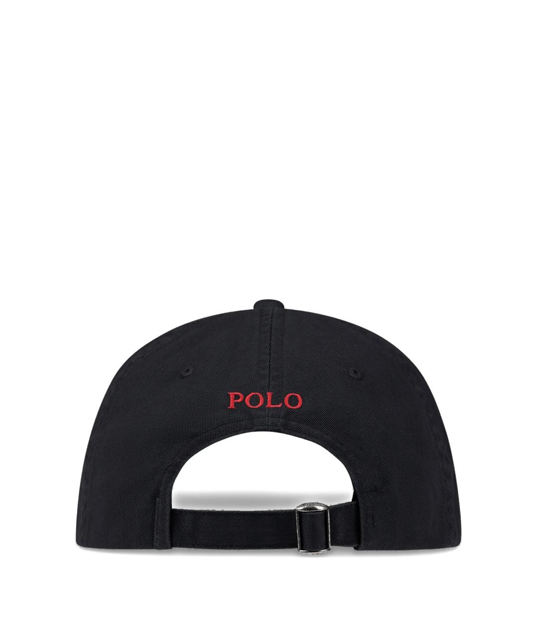 POLO RALPH LAUREN Черная хлопковая кепка, фото 2