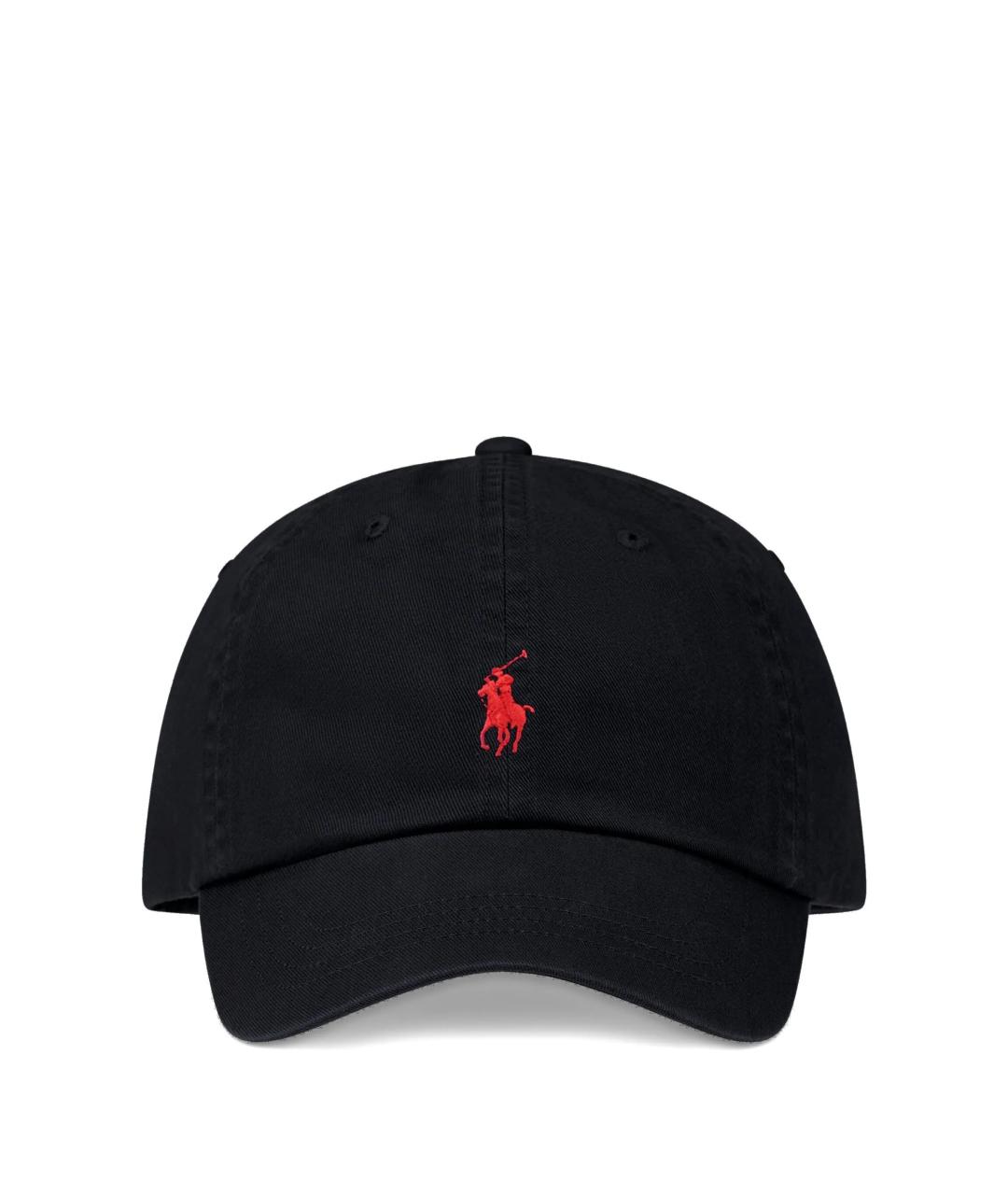 POLO RALPH LAUREN Черная хлопковая кепка, фото 1