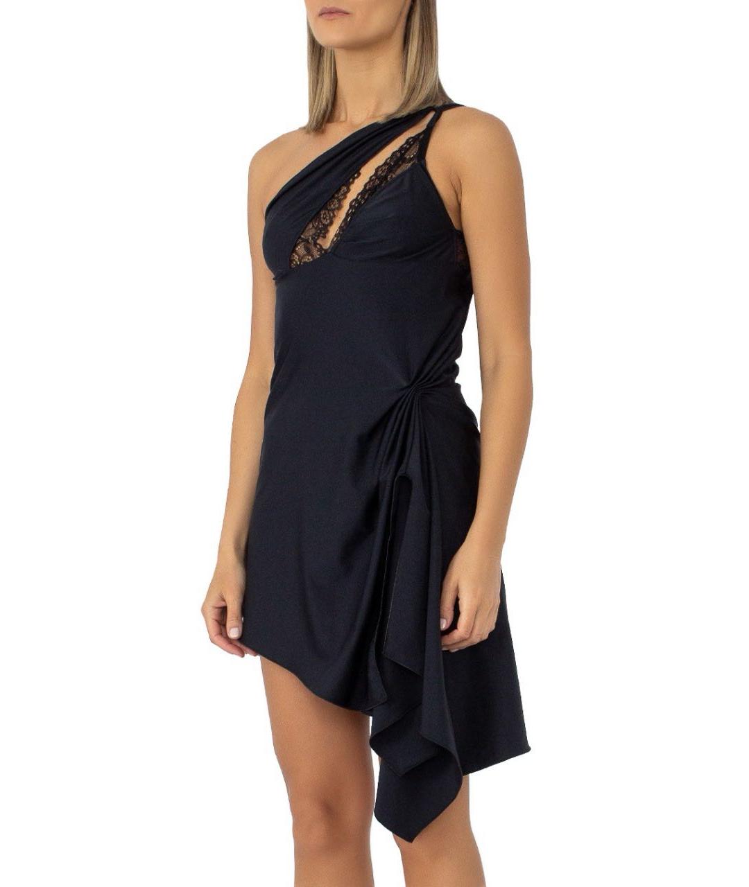 COPERNI Черное полиамидовое коктейльное платье, фото 2