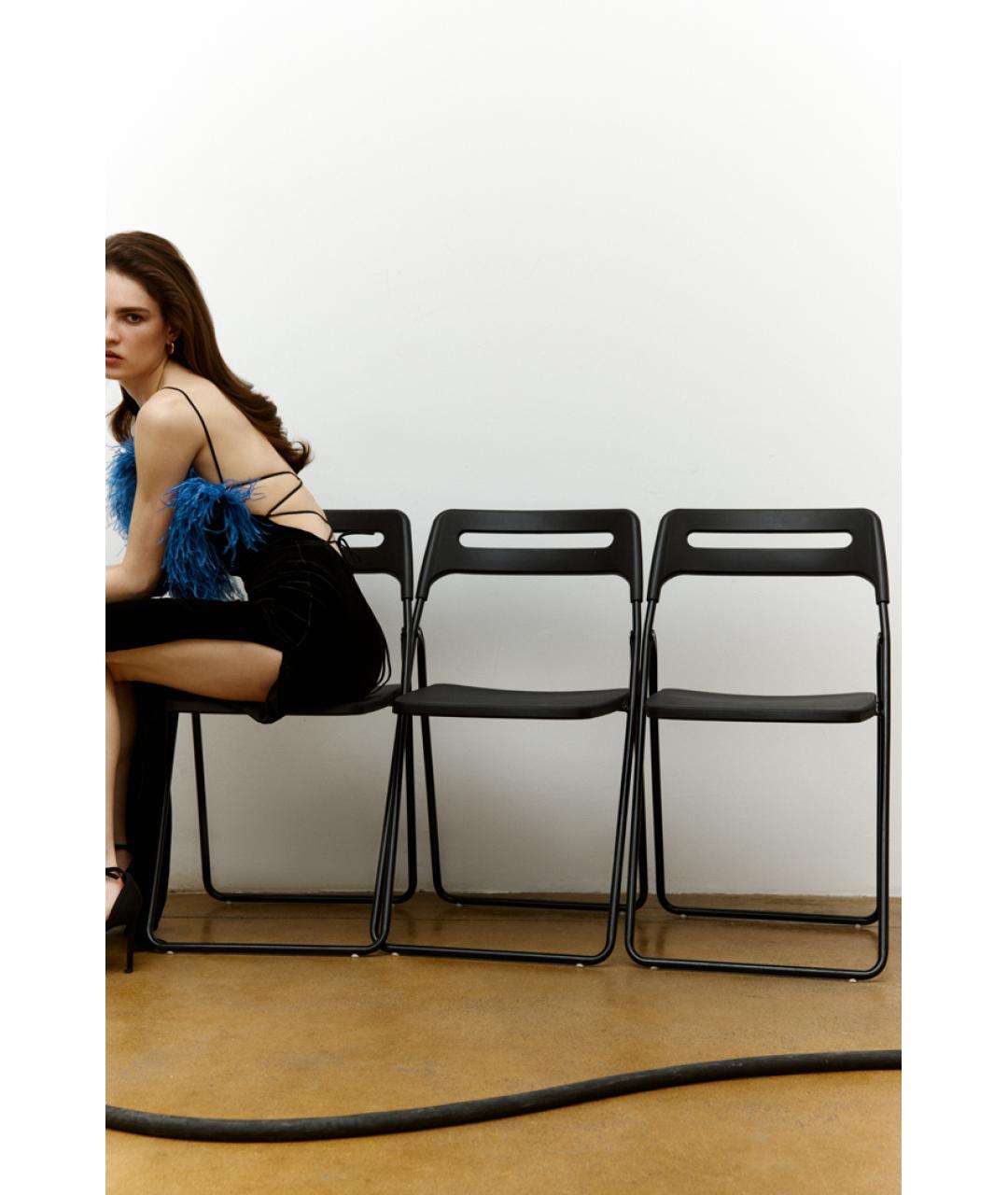 RASARIO Черное бархатное вечернее платье, фото 4