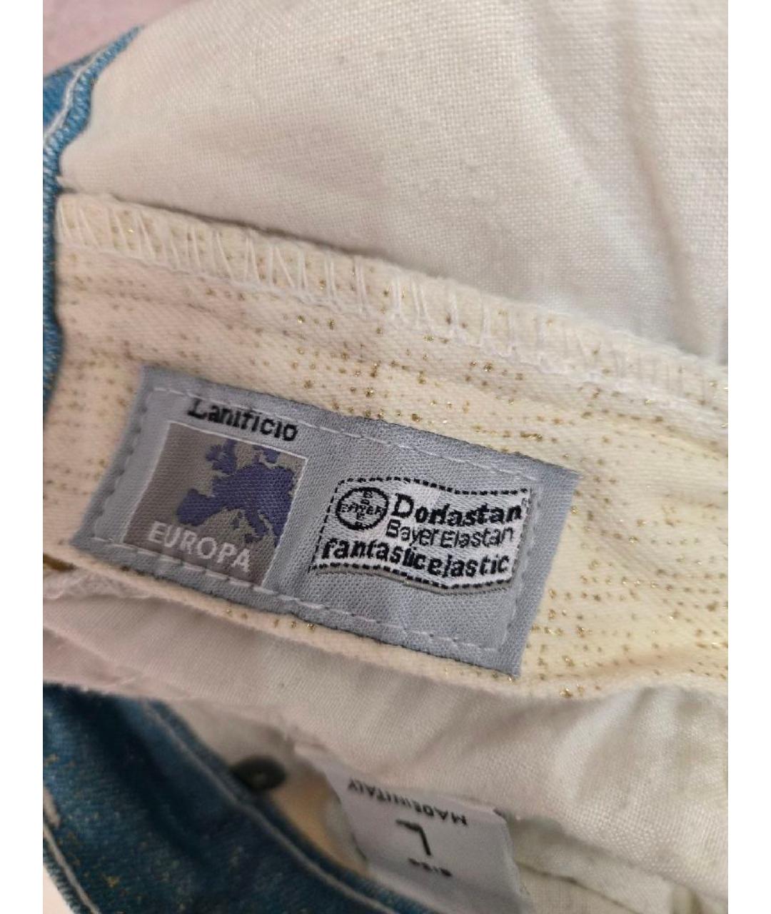 ROBERTO CAVALLI Мульти хлопковые прямые джинсы, фото 4