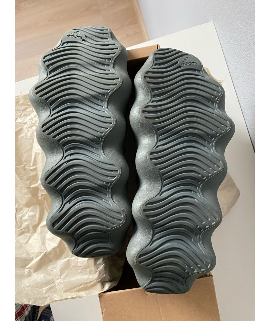 ADIDAS YEEZY Серые текстильные низкие кроссовки / кеды, фото 6