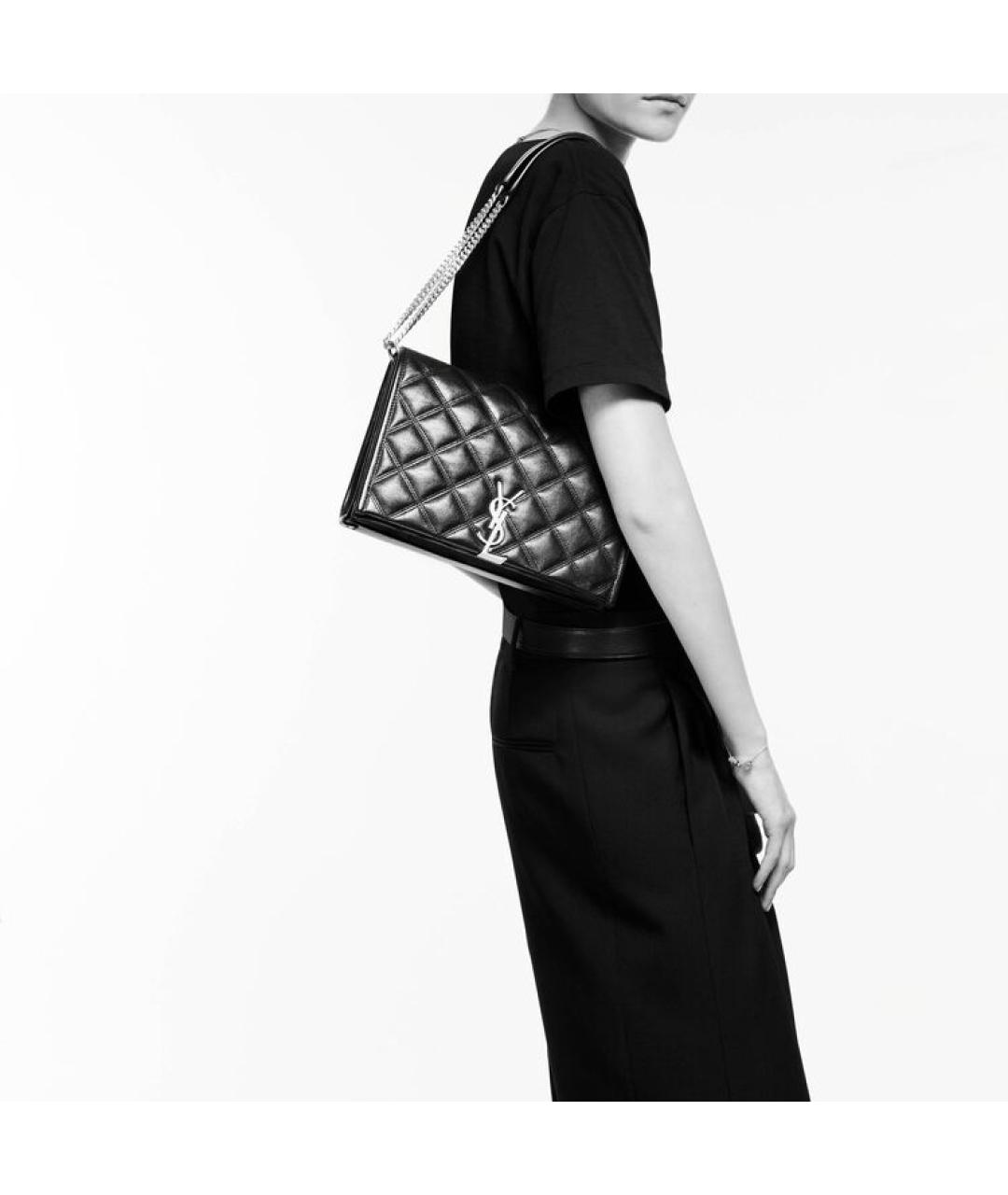 SAINT LAURENT Черная сумка через плечо, фото 6