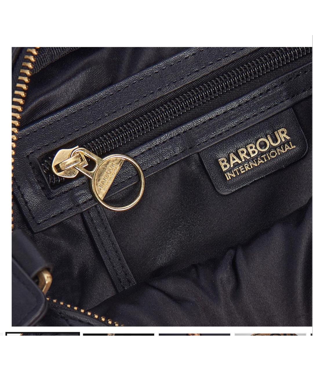 BARBOUR Черная сумка через плечо из искусственной кожи, фото 8