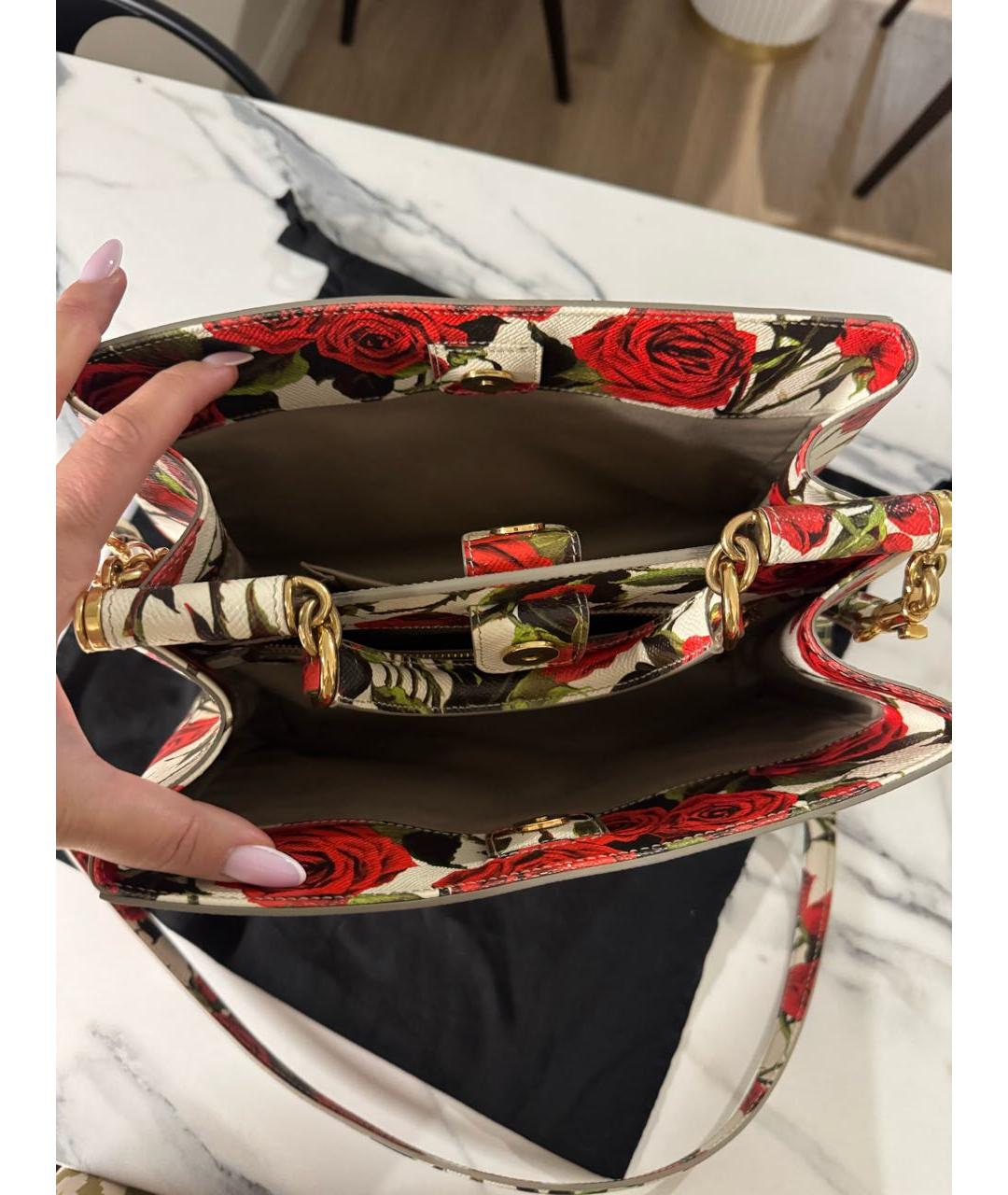 DOLCE&GABBANA Мульти кожаная сумка с короткими ручками, фото 3