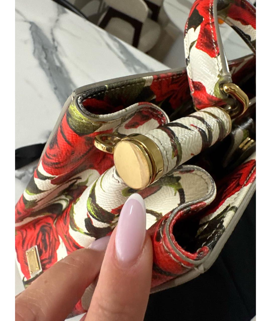 DOLCE&GABBANA Мульти кожаная сумка с короткими ручками, фото 2