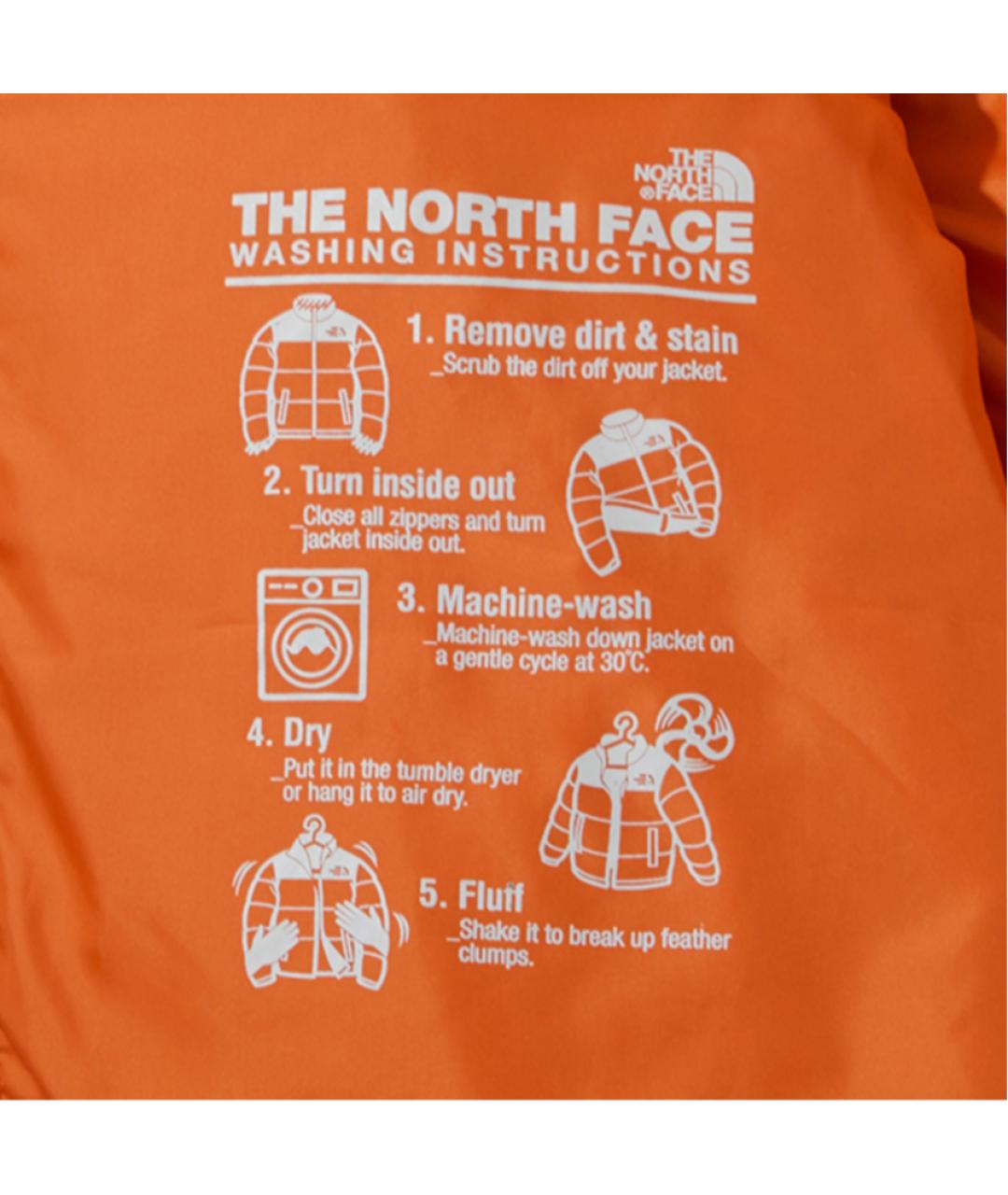 THE NORTH FACE Оранжевый пуховик, фото 6
