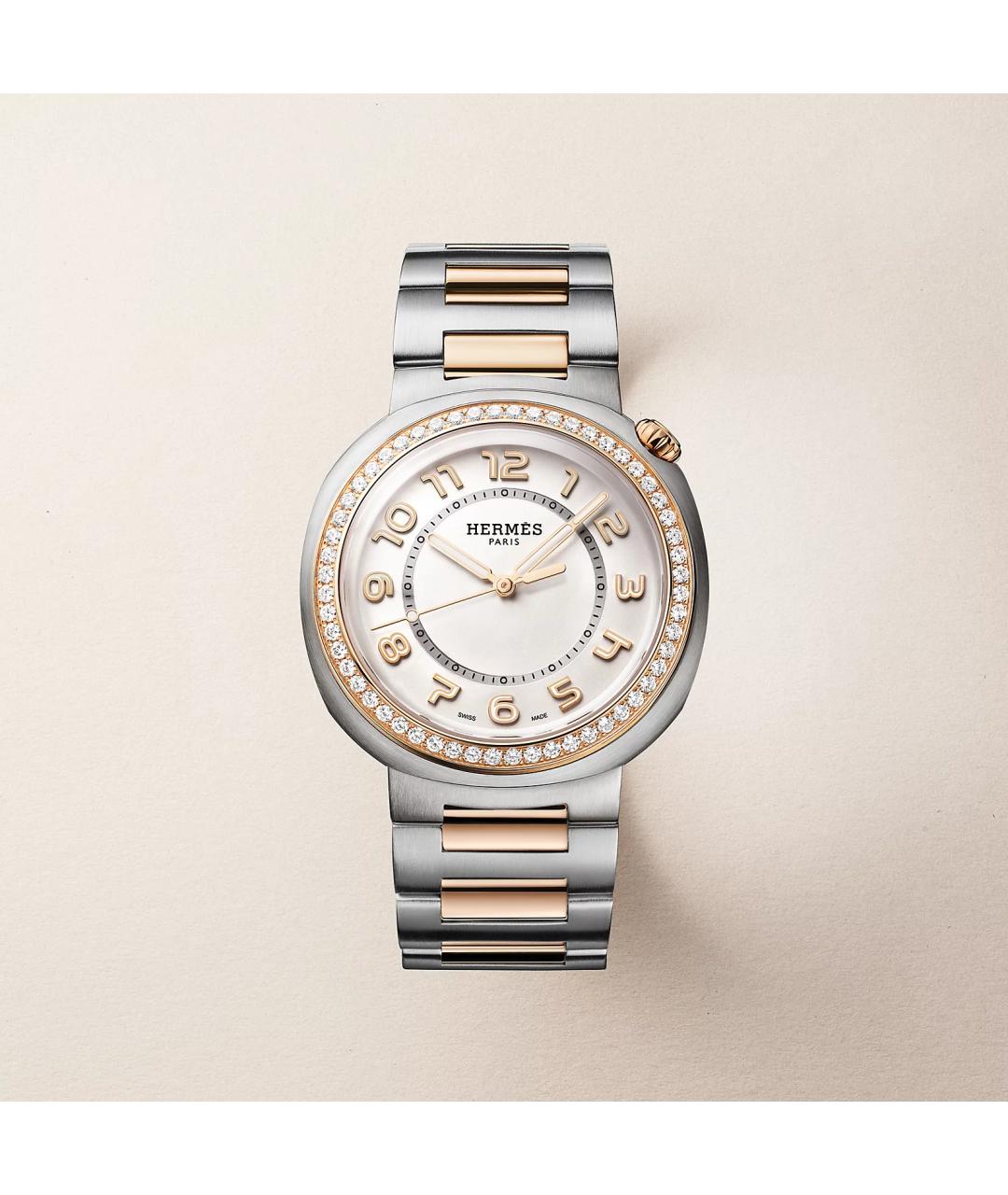 HERMES Серебряные часы из розового золота, фото 5