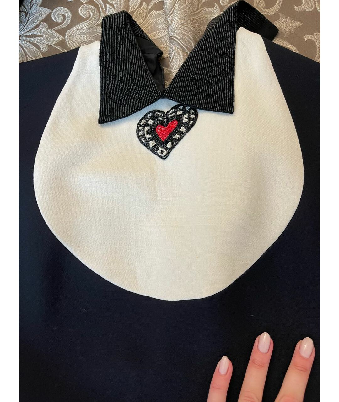CHRISTIAN DIOR Мульти шерстяное повседневное платье, фото 4