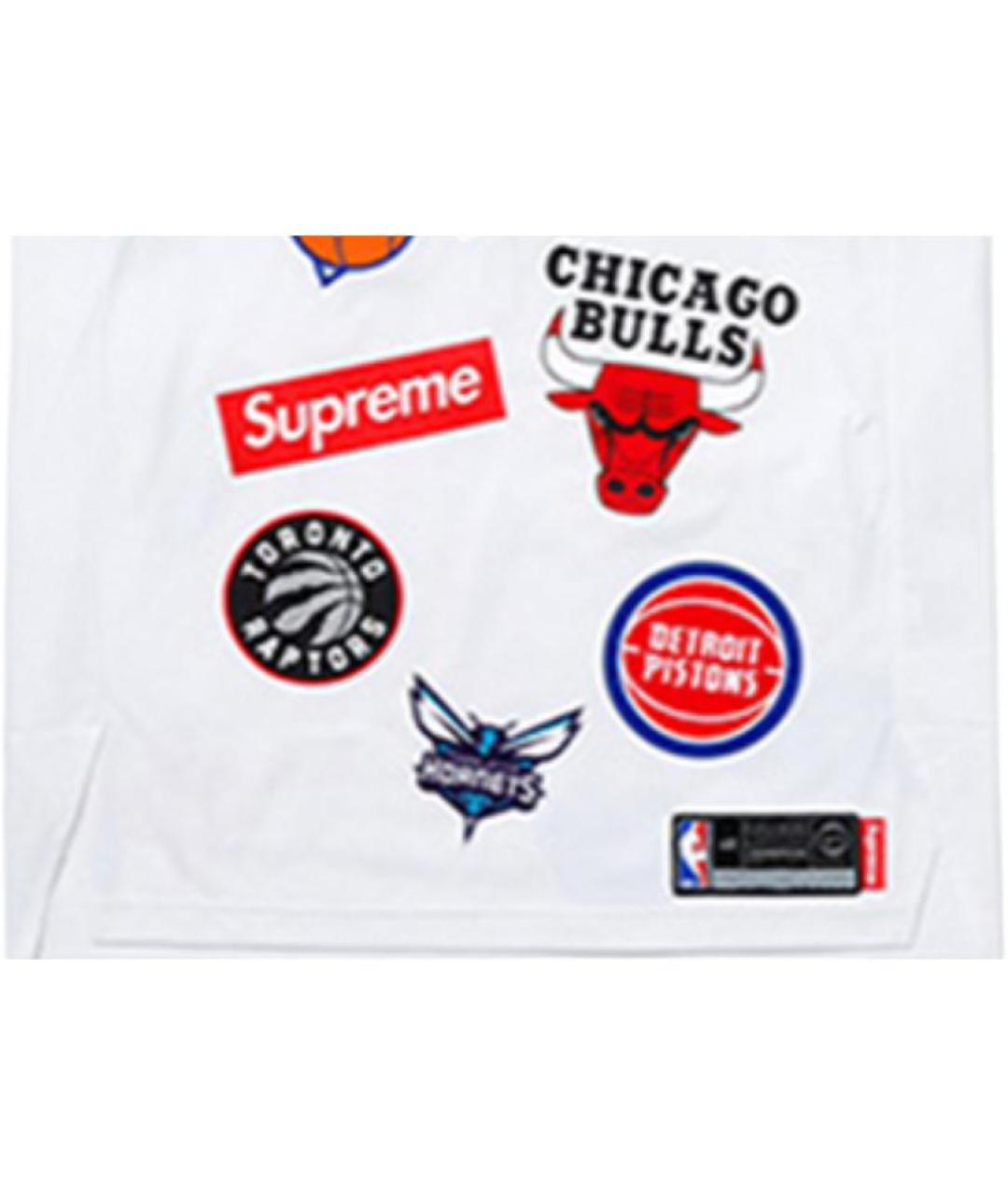 SUPREME Белая майка, фото 4