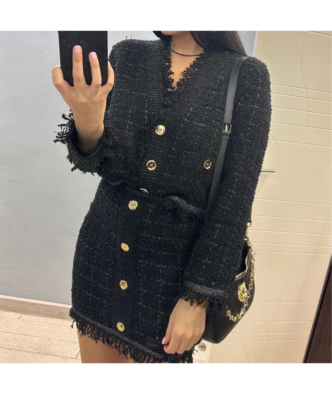 PINKO Черный шерстяной костюм с юбками, фото 7