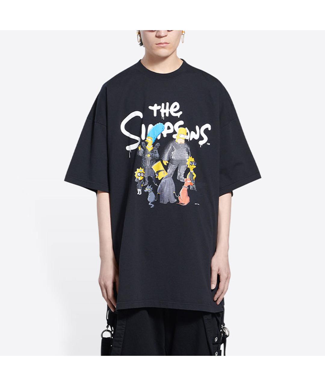 BALENCIAGA Черная футболка, фото 3