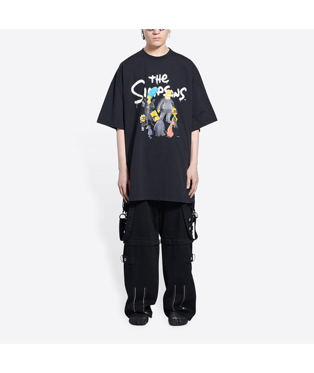 BALENCIAGA Черная футболка, фото 6