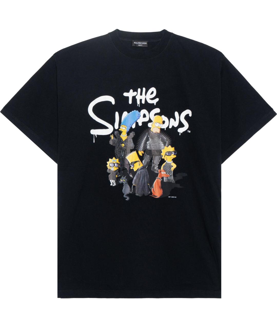 BALENCIAGA Черная футболка, фото 1