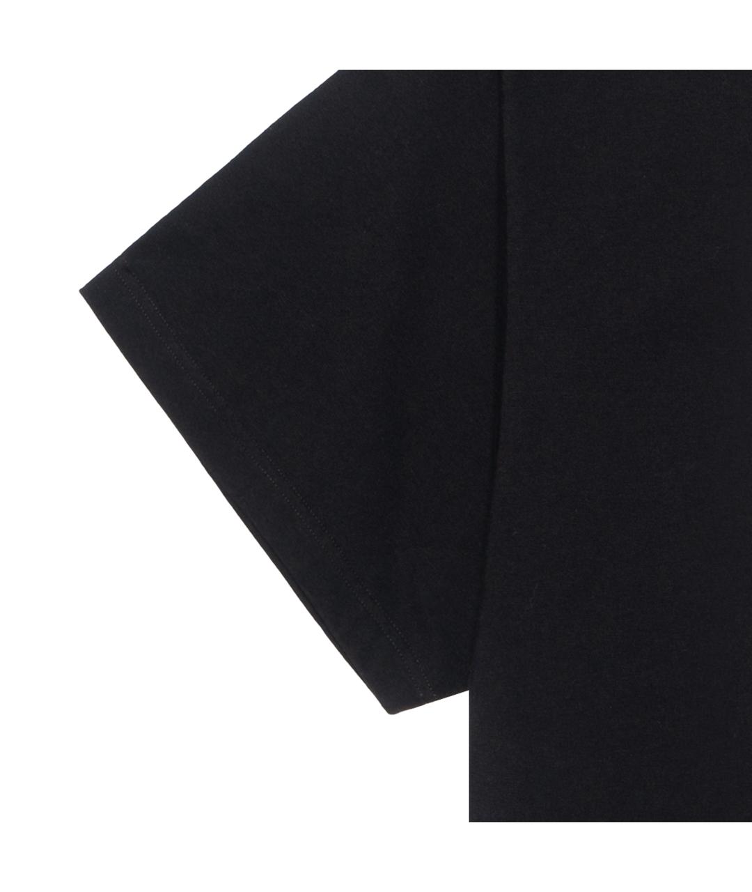 BALENCIAGA Черная хлопковая футболка, фото 5