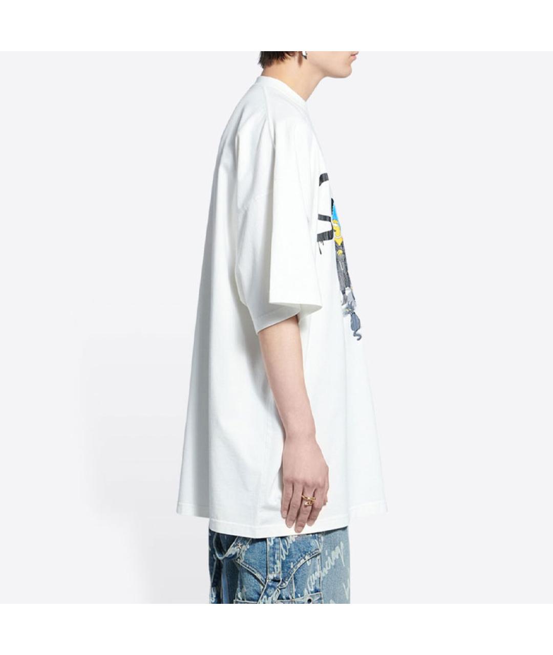 BALENCIAGA Белая футболка, фото 6
