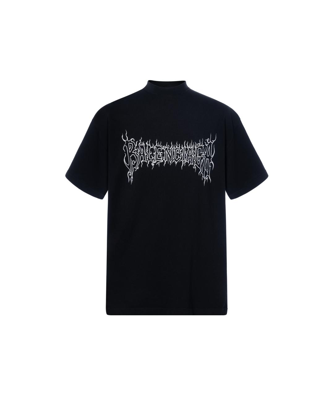 BALENCIAGA Черная футболка, фото 1