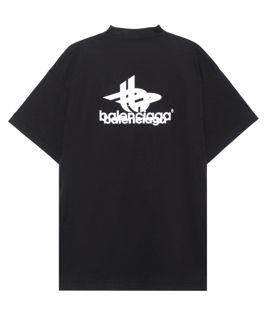 BALENCIAGA Черная футболка, фото 2
